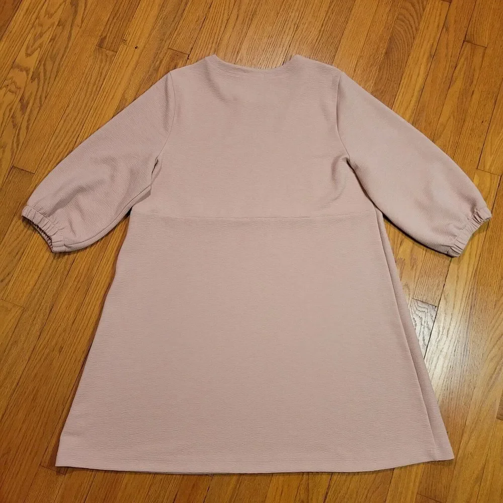 Free Assembly Womens‎ Dress 3/4 Sleeve Pink Size XXL Wedding Career Preppy - Picture 12 of 16